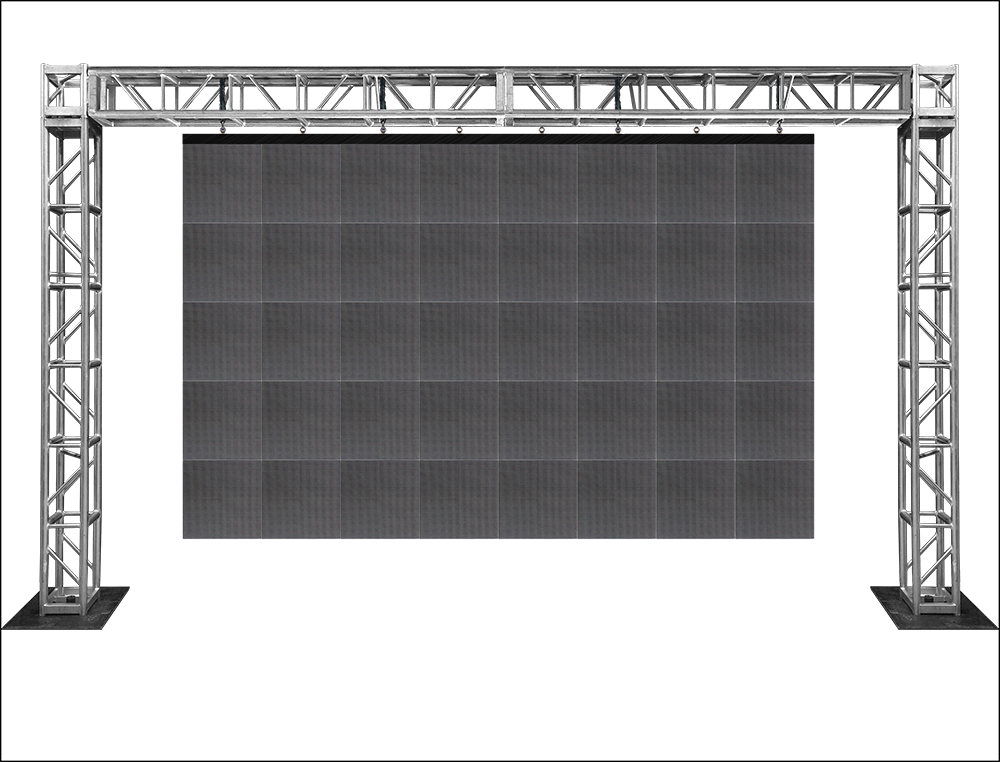 Экран 5 метров. Светодиодный экран p3. Светодиодный экран с фермы подвес. Конструкция для экрана. Алюминиевая ферма для светодиодного экрана.
